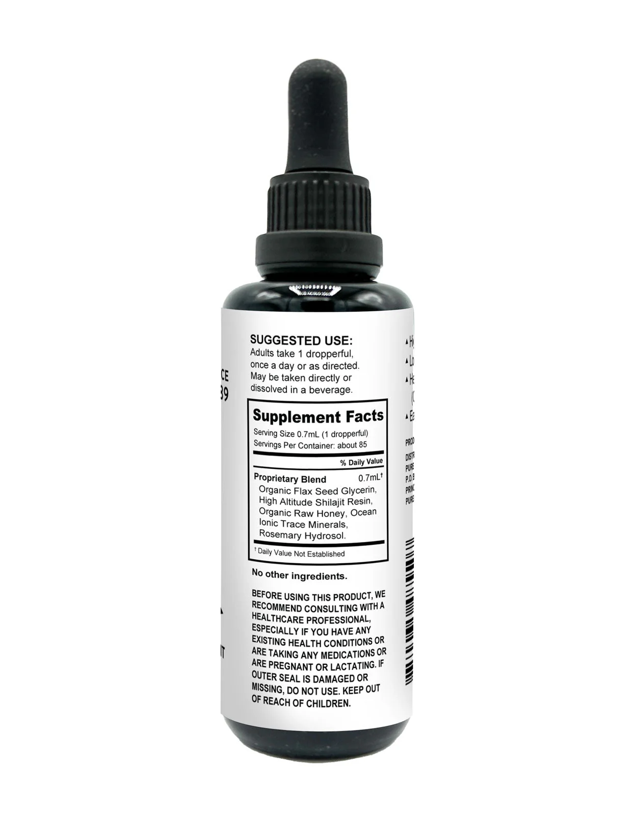 Shilajit Liquid Drops - 2 fl oz - Image 2