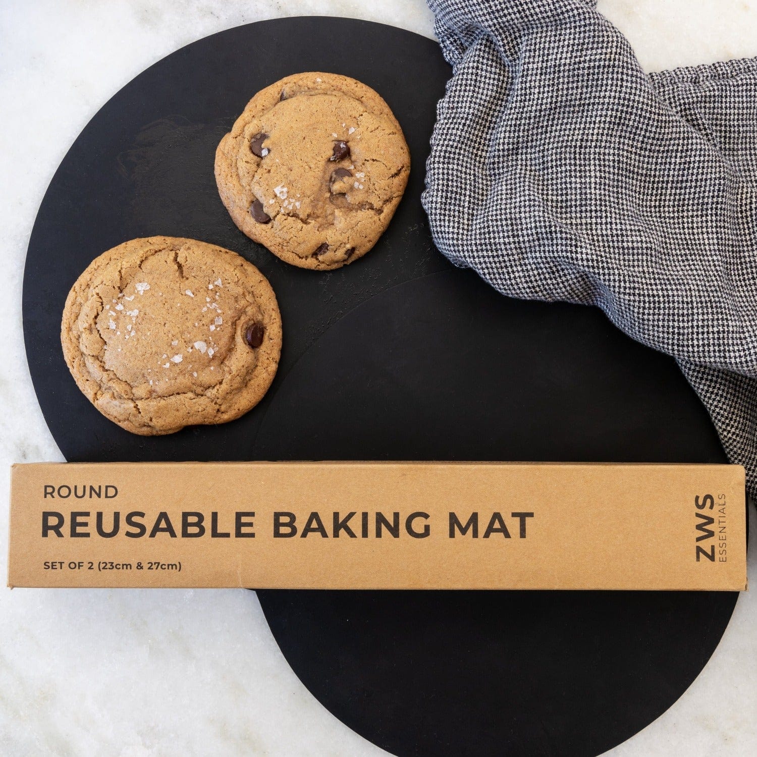 Silicone Baking Mat 2-Pack - Rectangle and Round - Image 2