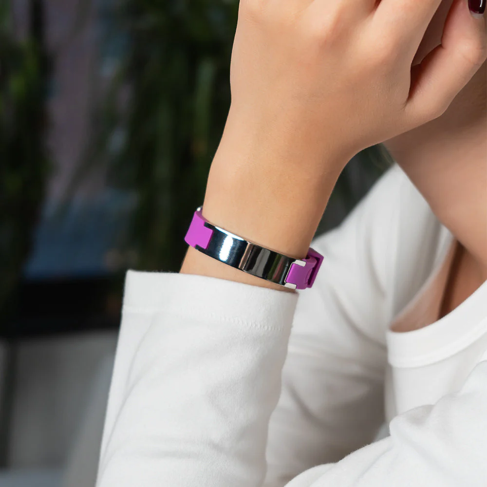 Silicone Energy Bracelet 4-in-1. 8 Colors available. Model SB032 - Image 3