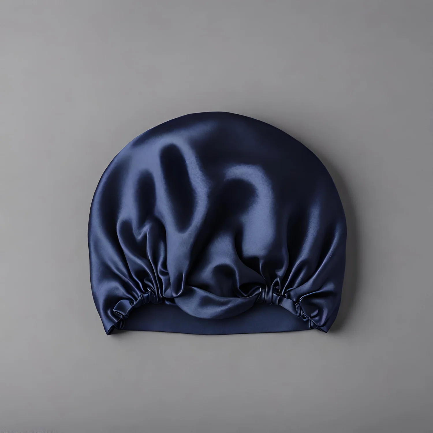 Silk Night Sleeping Cap Bonnet with Comfort Elastic Band - Image 2