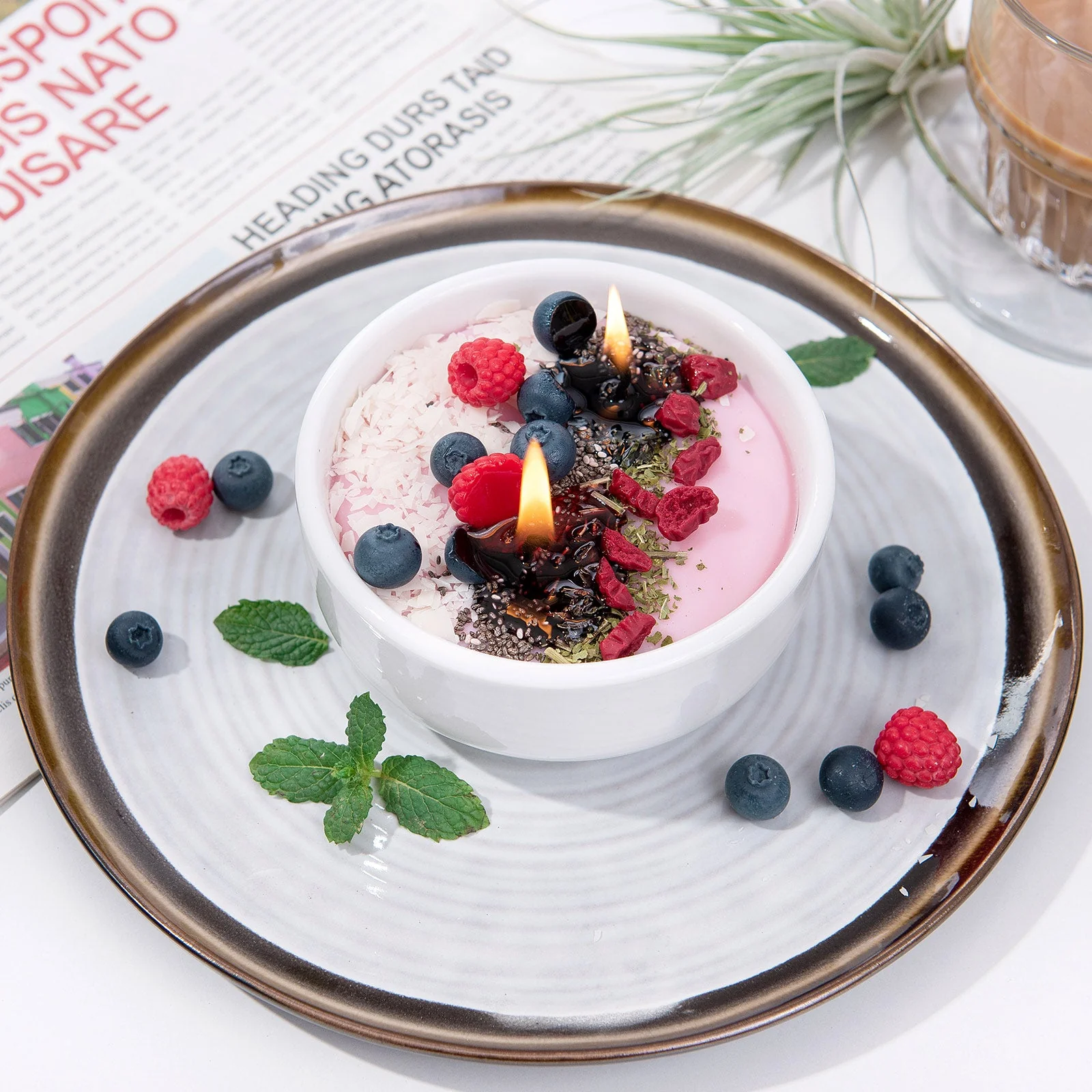 Smoothie Yogurt Acai Bowl Candle - Image 2
