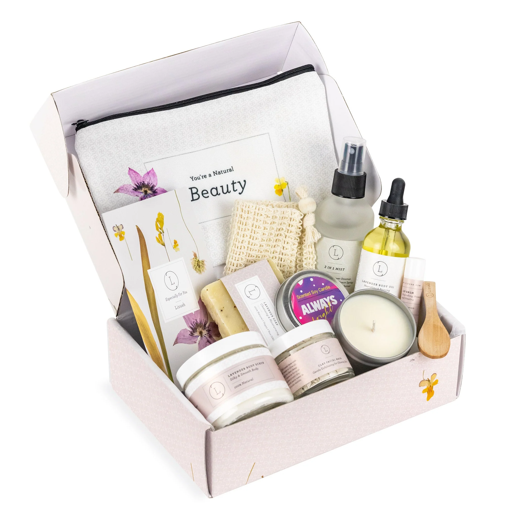 Spa Gift Box, Natural Lavender Bath & Body Relaxing Package for Friend - Image 14