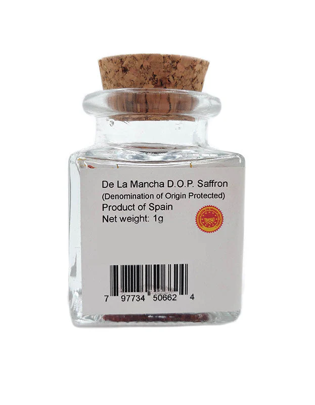 La Mancha D.O.P. Spanish Saffron 1g Glass Bottle, Certified Organic - Image 5