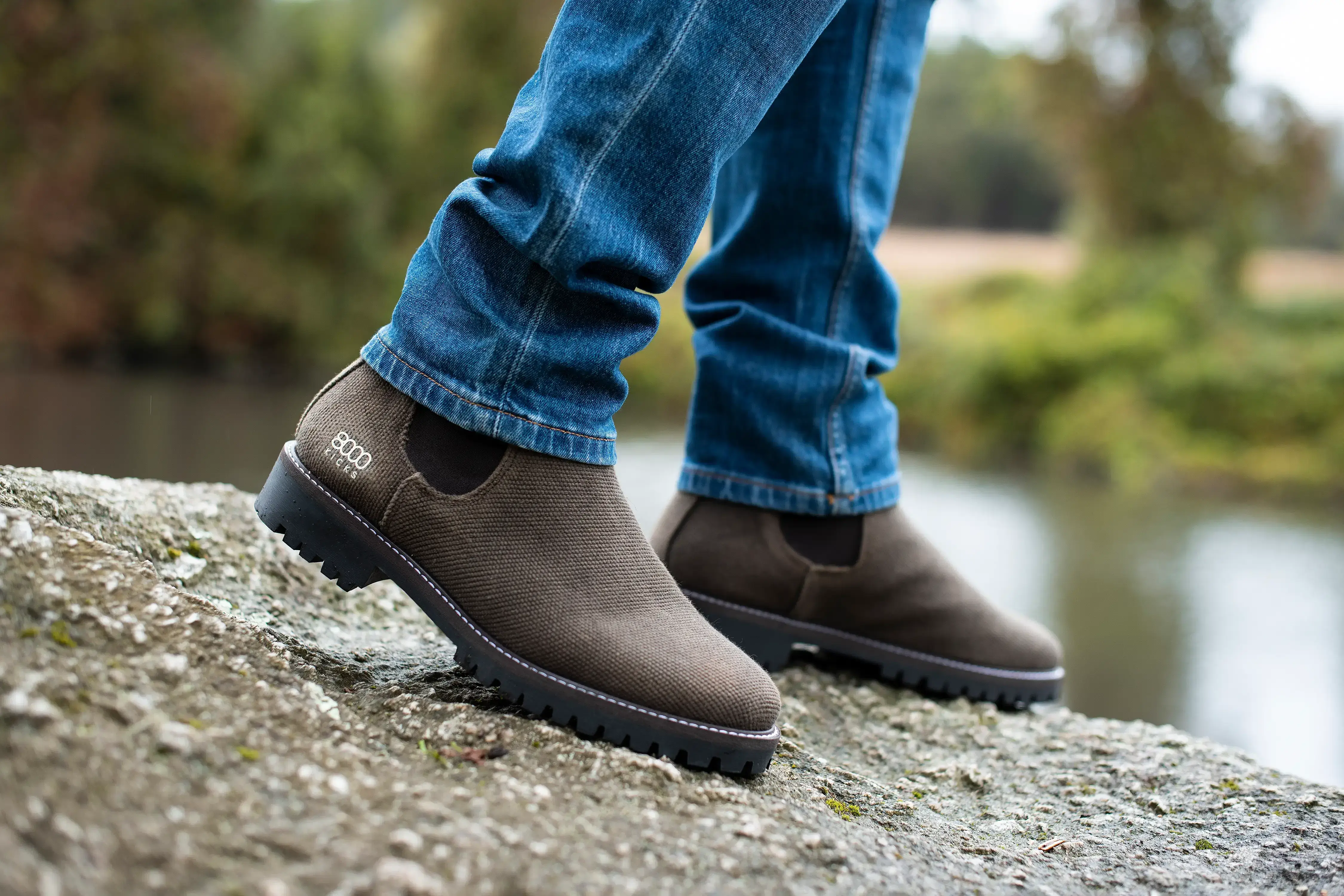 The Crossover Hemp Chelsea for Men in Dark Brown - Image 8