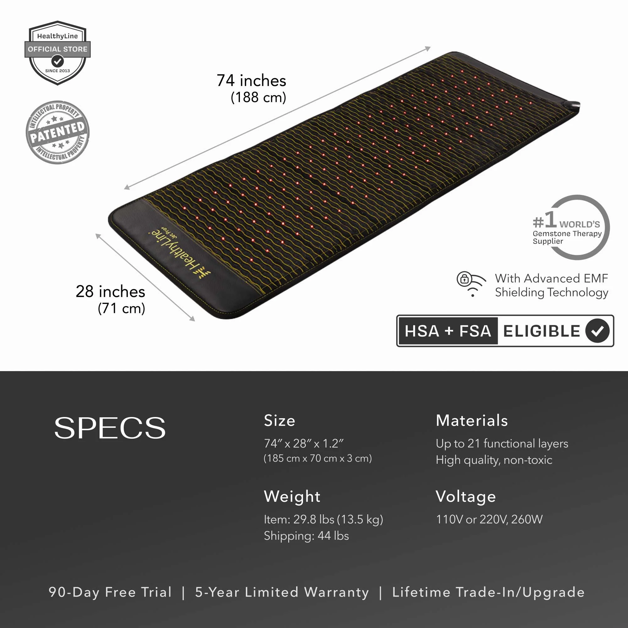 Jet Series | PEMF Infrared Heating Mats - Image 12