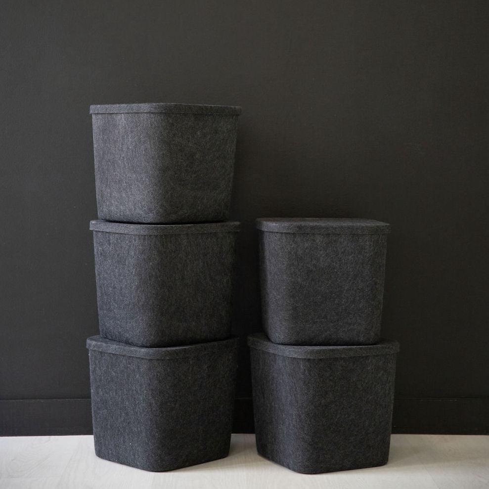 The Sculpted Bin - Original with Lid | Set of 3 - Image 3