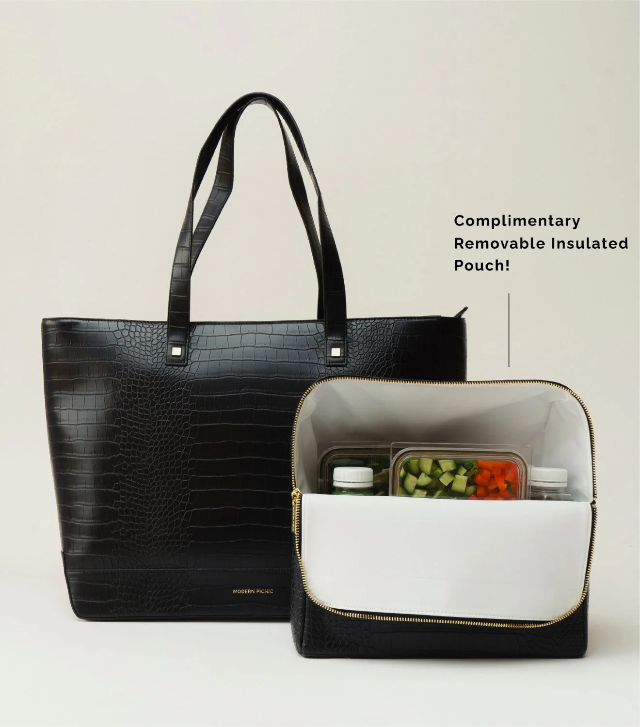 THE TOTE - BLACK CROC - Image 2