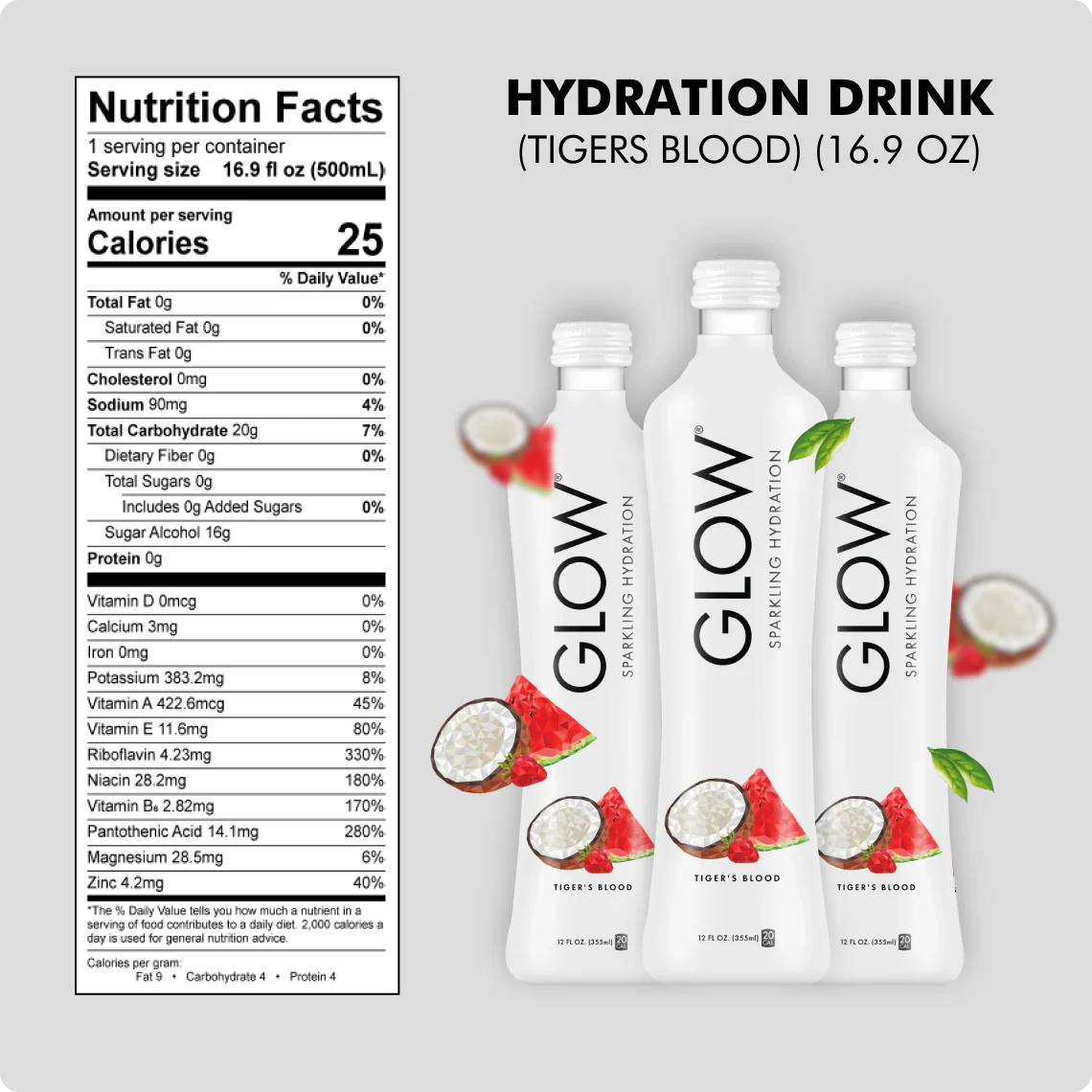Tiger's Blood Sparkling Hydration, 12-Pack - Image 4