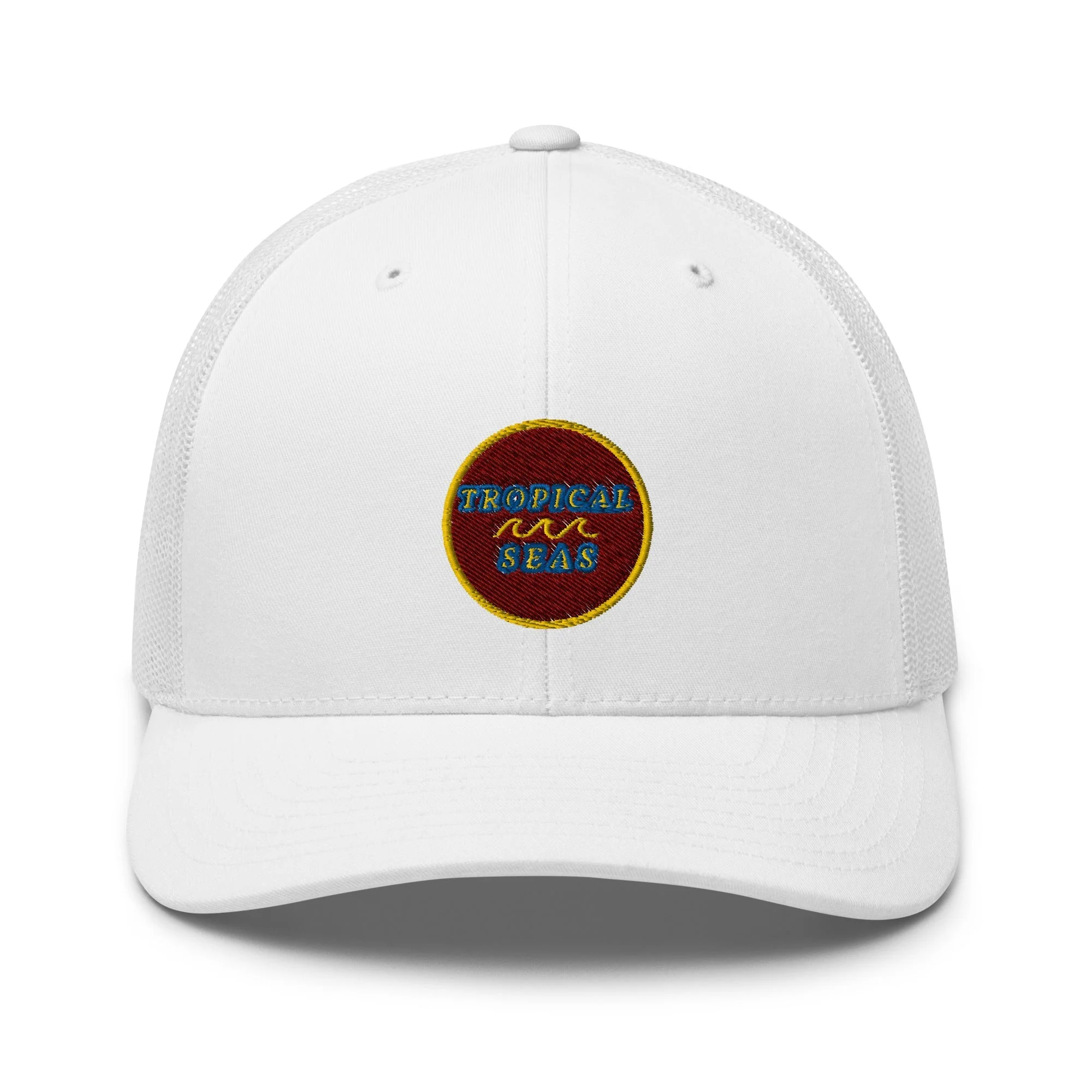 Tropical Maroon Trucker Hat - Image 19