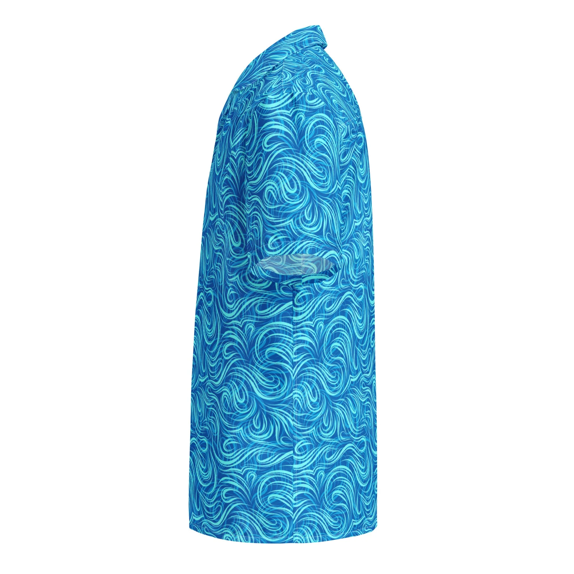 Tsunami Island Party Button Down Hawaiian Shirt - Coastal Summer 2024 Collection - Image 5