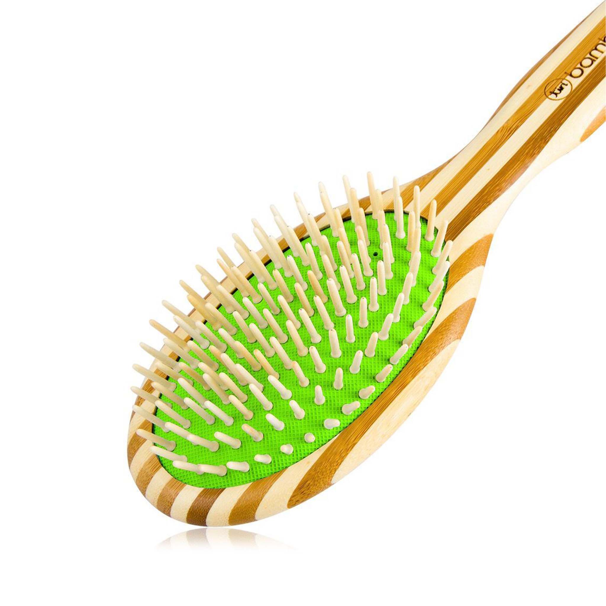 (Value 2-Pack) Sustainable Bamboo Hair Brush with Natural Bristles - Image 2
