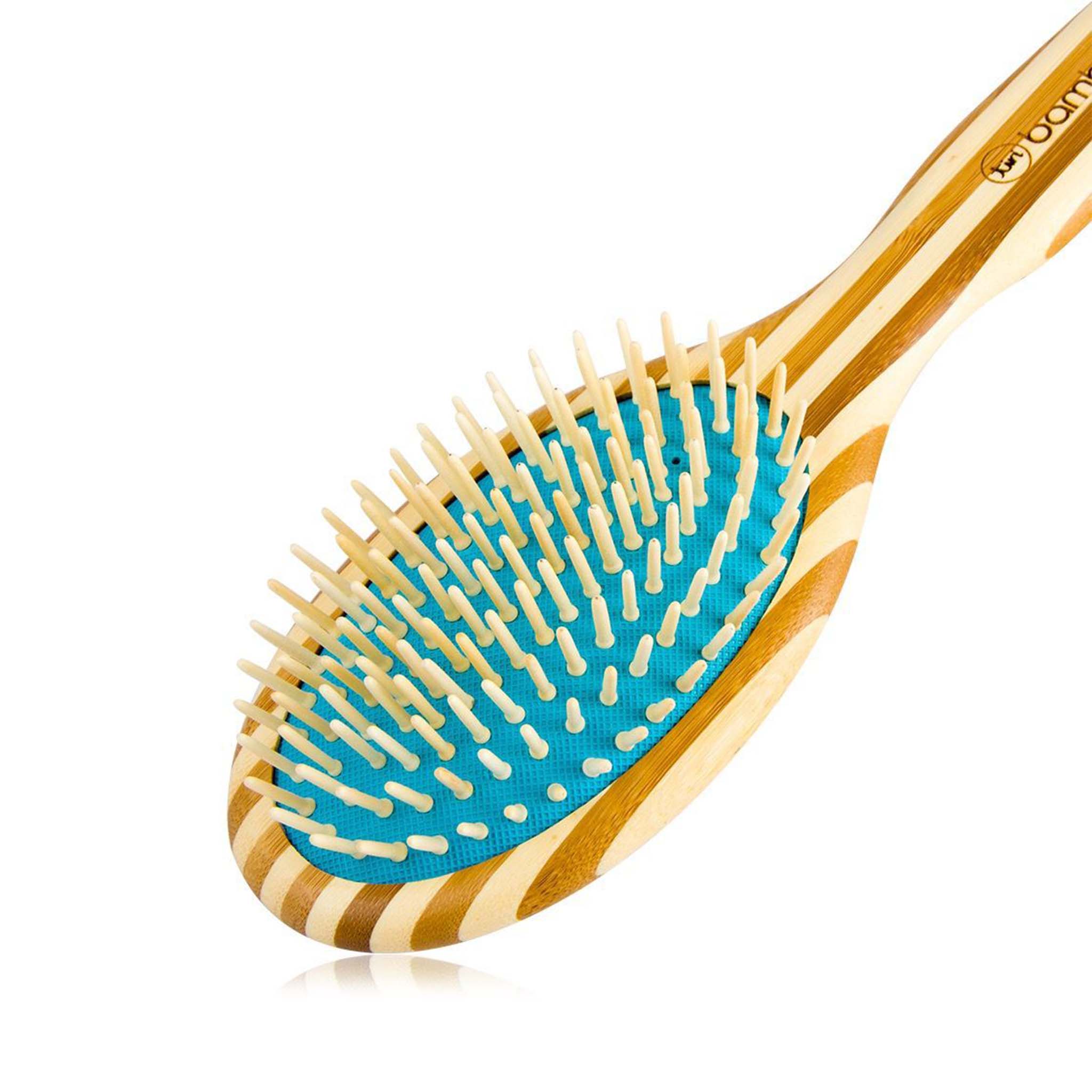 (Value 2-Pack) Sustainable Bamboo Hair Brush with Natural Bristles - Image 4