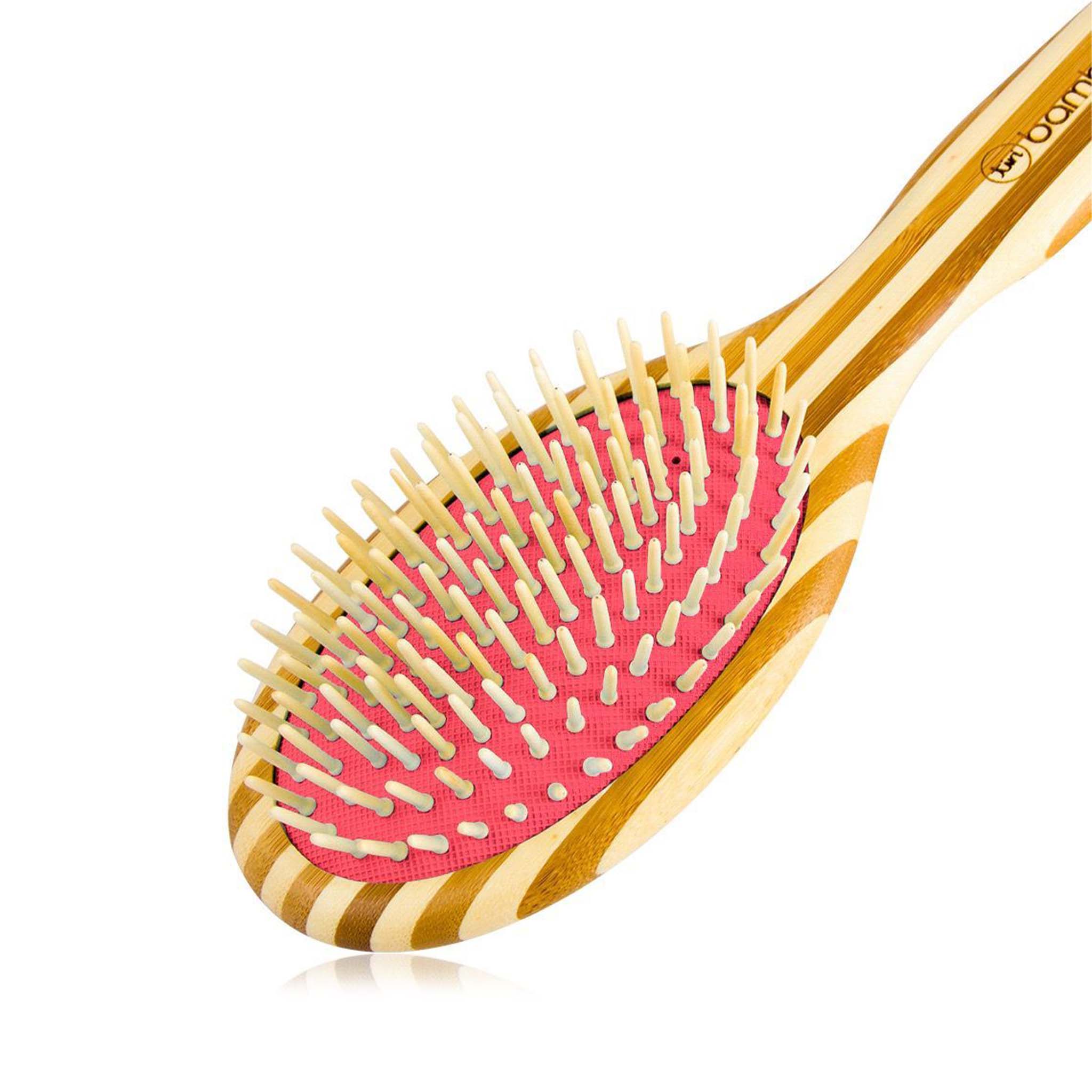 (Value 2-Pack) Sustainable Bamboo Hair Brush with Natural Bristles - Image 6