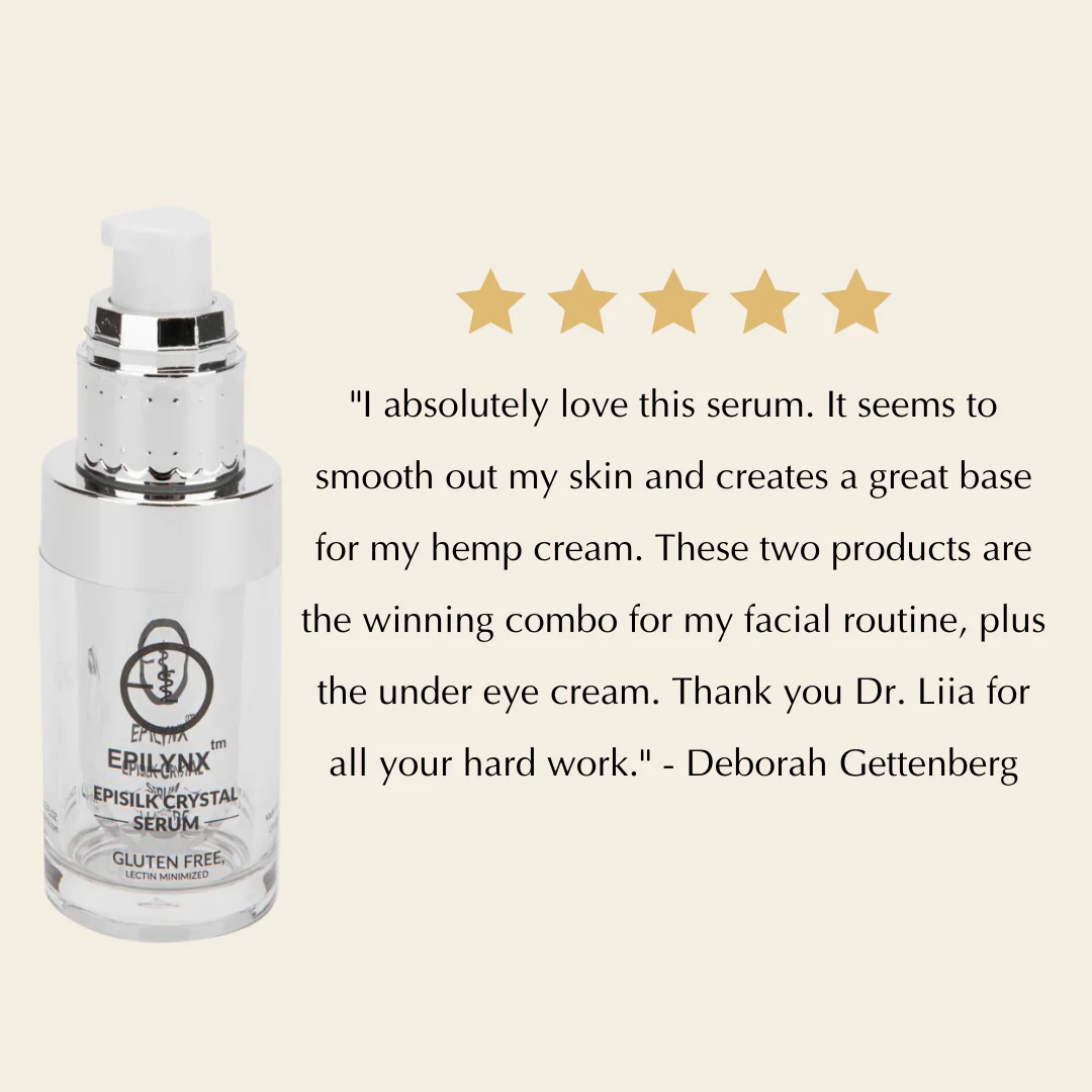 Vegan EpiSilk, Crystal Wrinkle Smoothing Face Serum - Intense Brightening and Firming Wrinkle Fix for Sensitive Skin - Image 2
