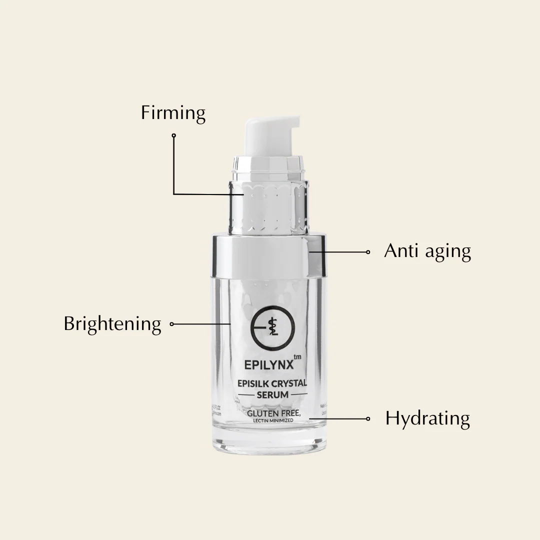 Vegan EpiSilk, Crystal Wrinkle Smoothing Face Serum - Intense Brightening and Firming Wrinkle Fix for Sensitive Skin - Image 4