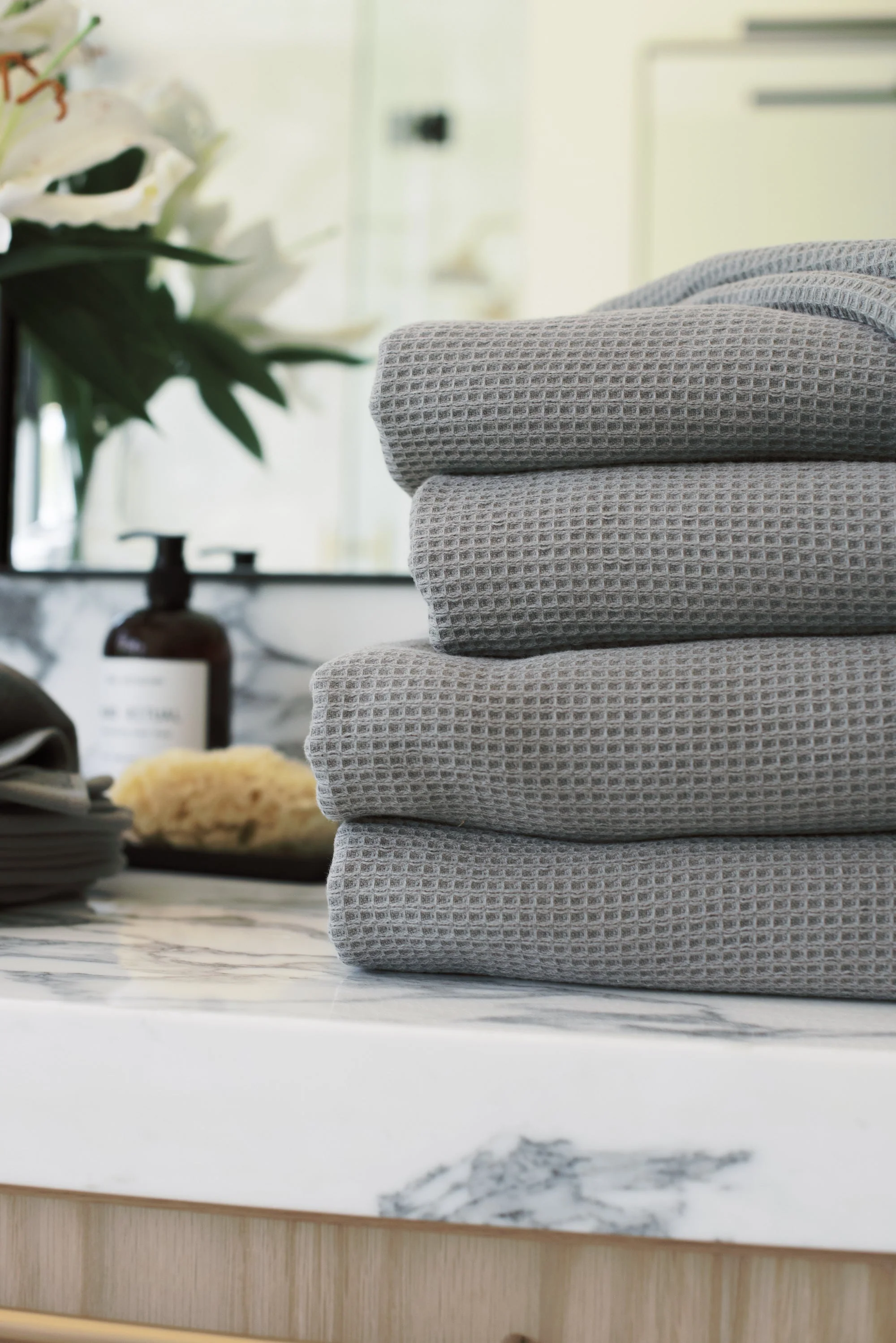 Waffle Bath Towel Set - Image 2