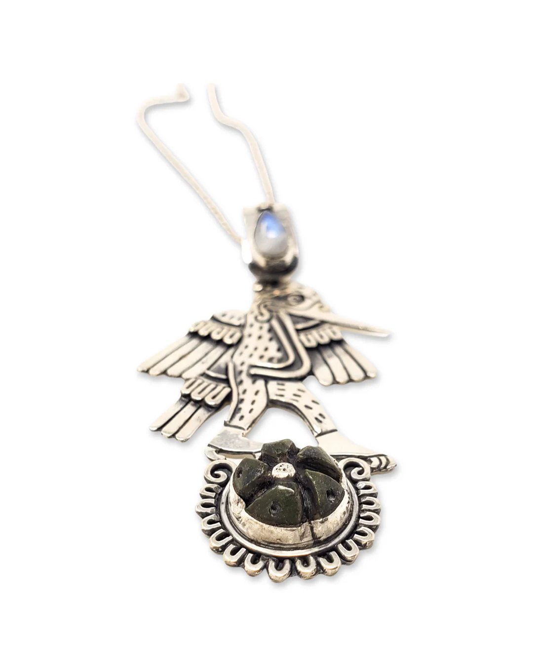 Waterbird Jade Peyote Pendant - Image 2