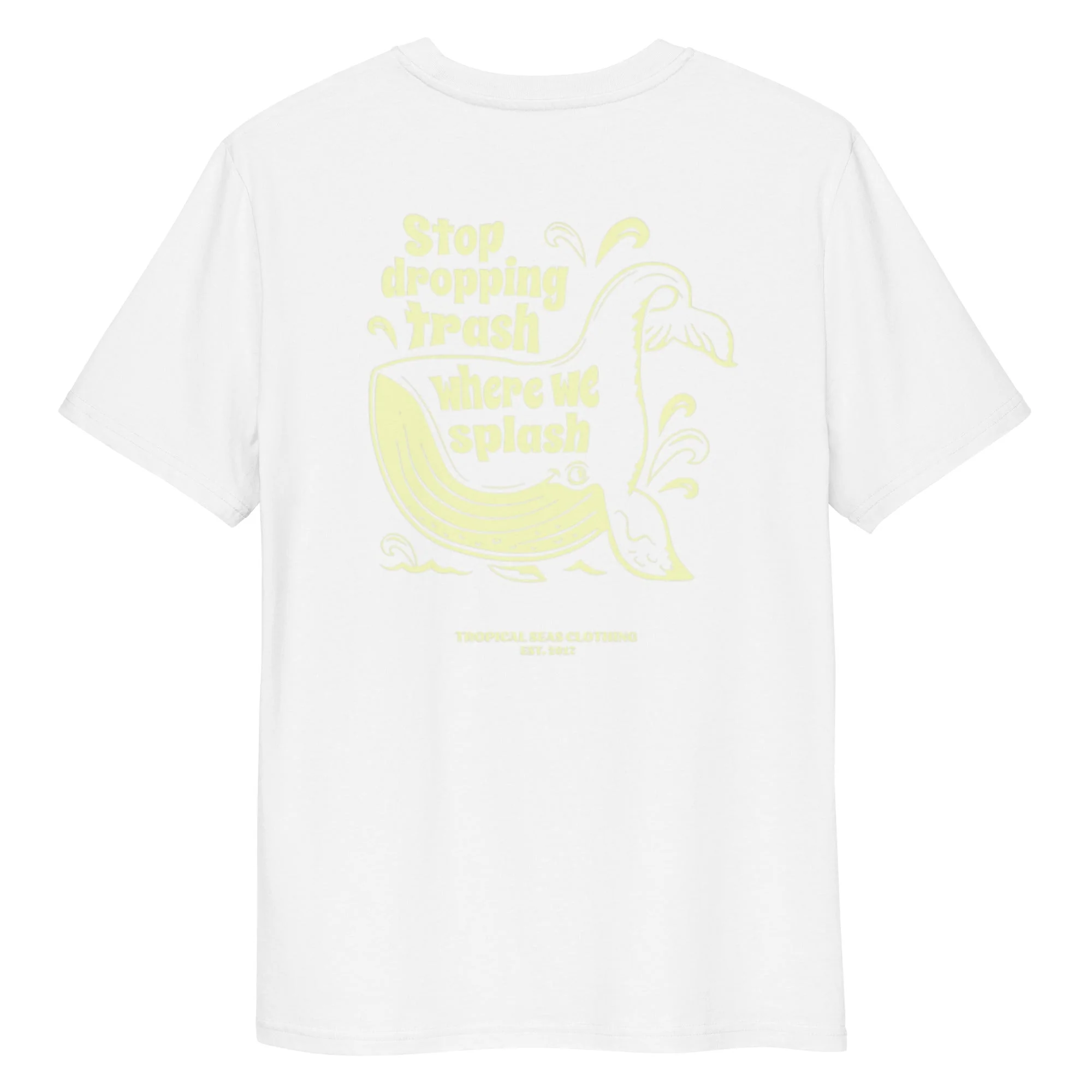 Whale Trash Splash organic cotton t-shirt - Image 6
