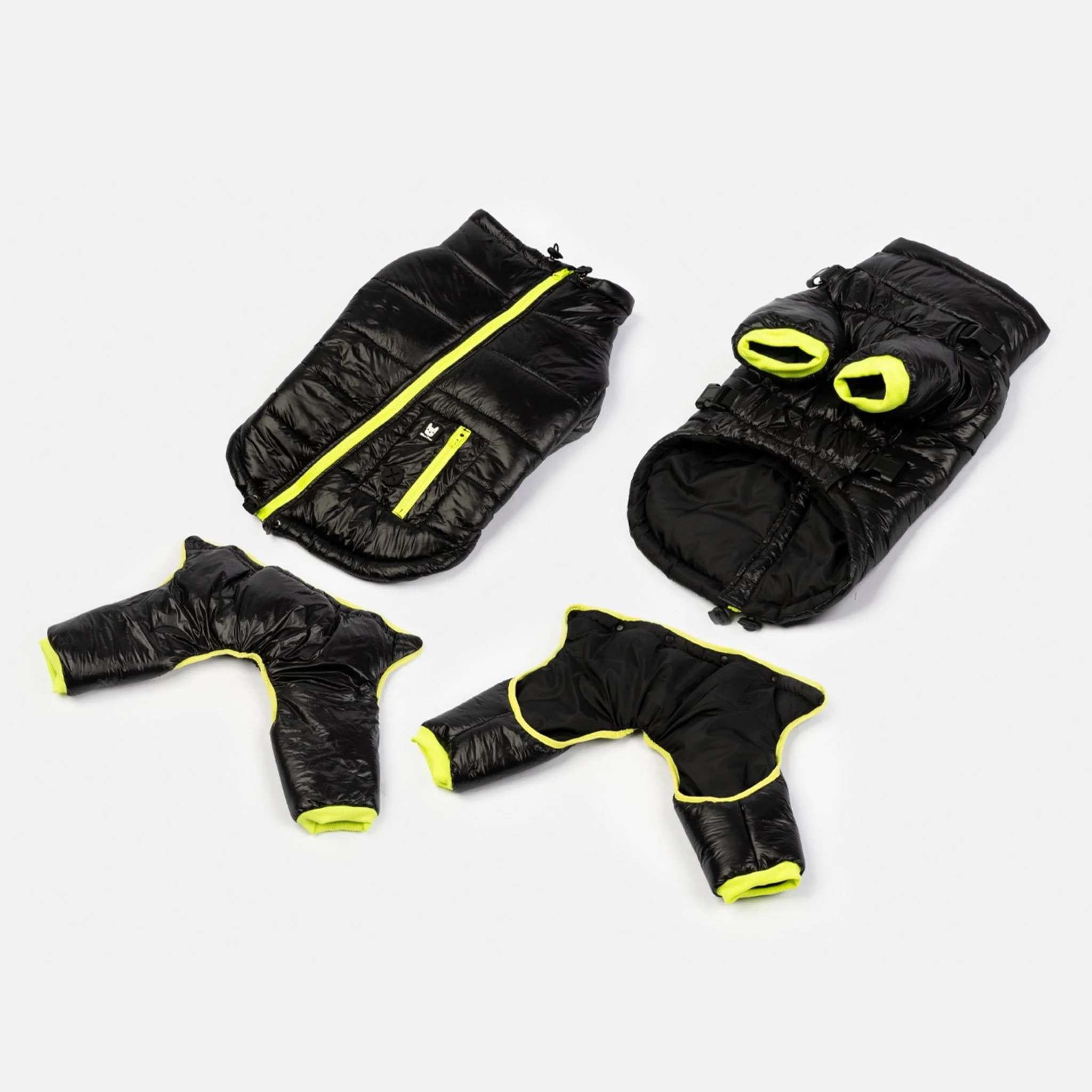 Whistler Full Body Dog Snowsuit - Black - Image 2