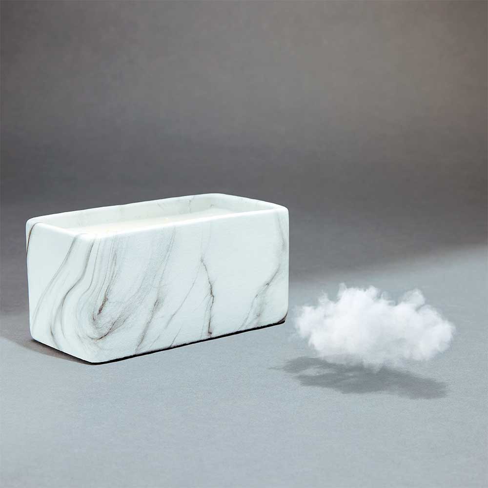 White Marble Prism Candle 24oz (Clearance) - Image 6