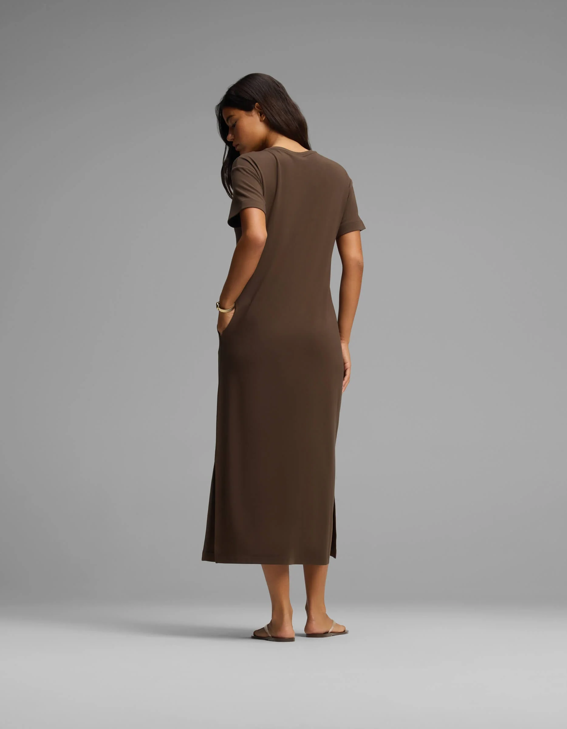 Women's Brushed Bamboo Midi Dress - Image 28