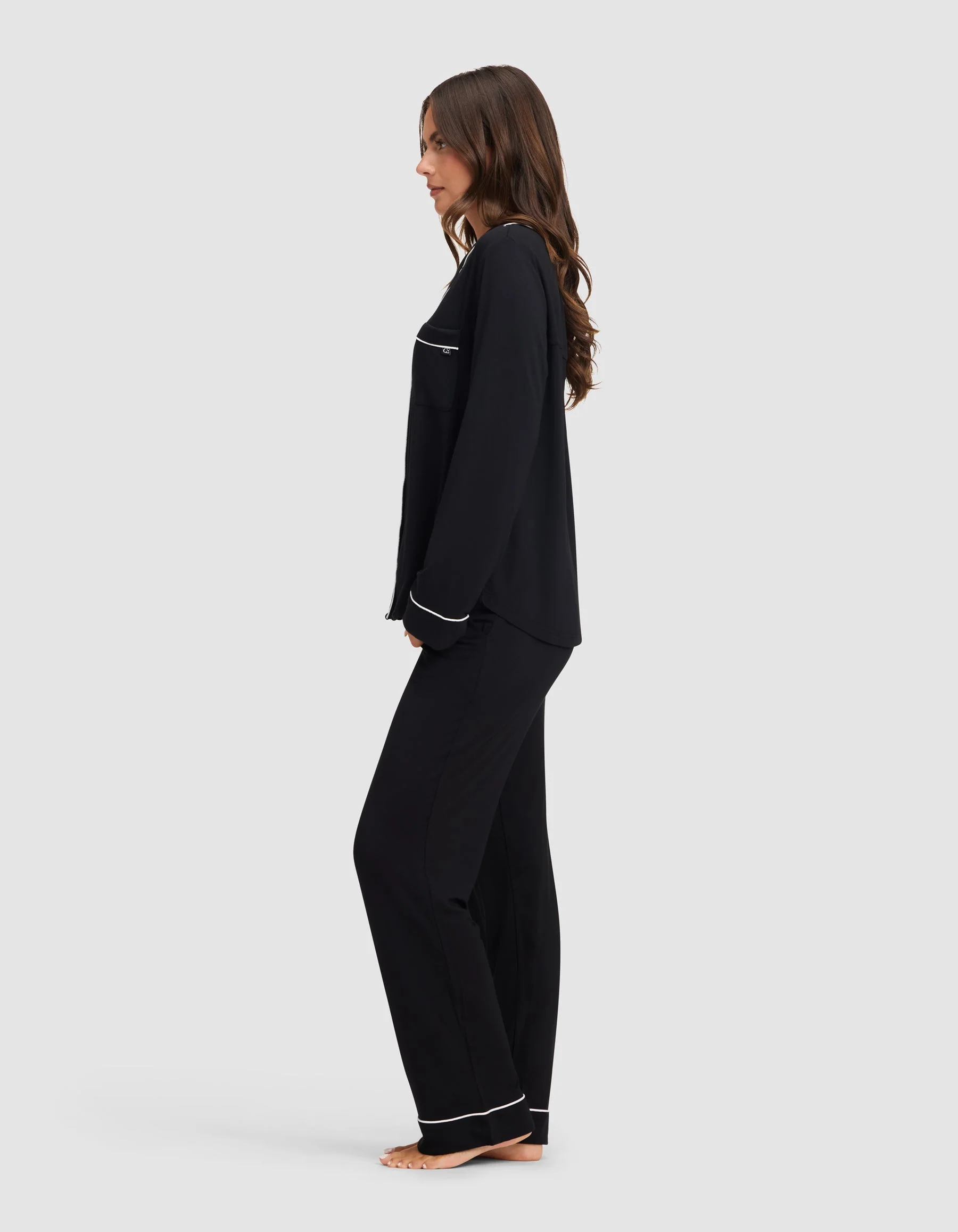 Women's Bamboo Stretch-Knit Long Sleeve Pajama Set - Image 18