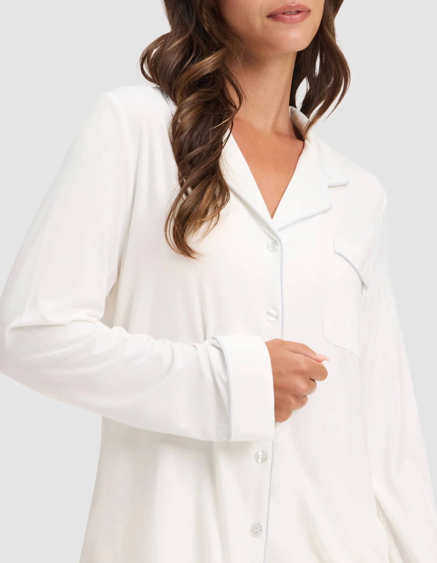 Women's Bamboo Stretch-Knit Long Sleeve Pajama Set - Image 43