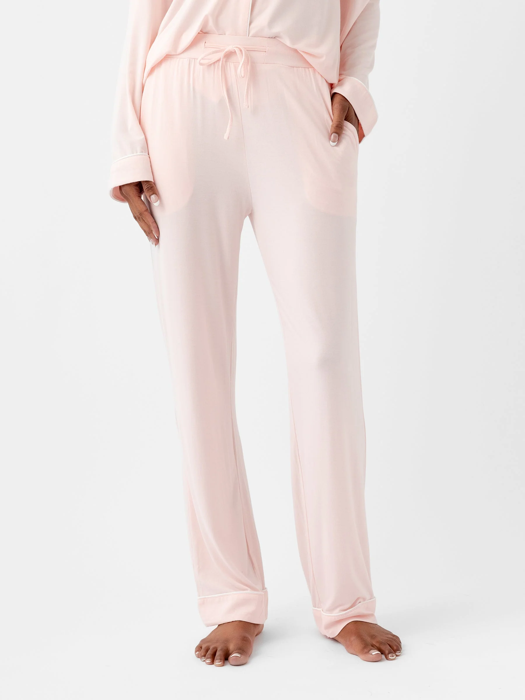 Women's Bamboo Stretch-Knit Long Sleeve Pajama Set TALL - Image 11