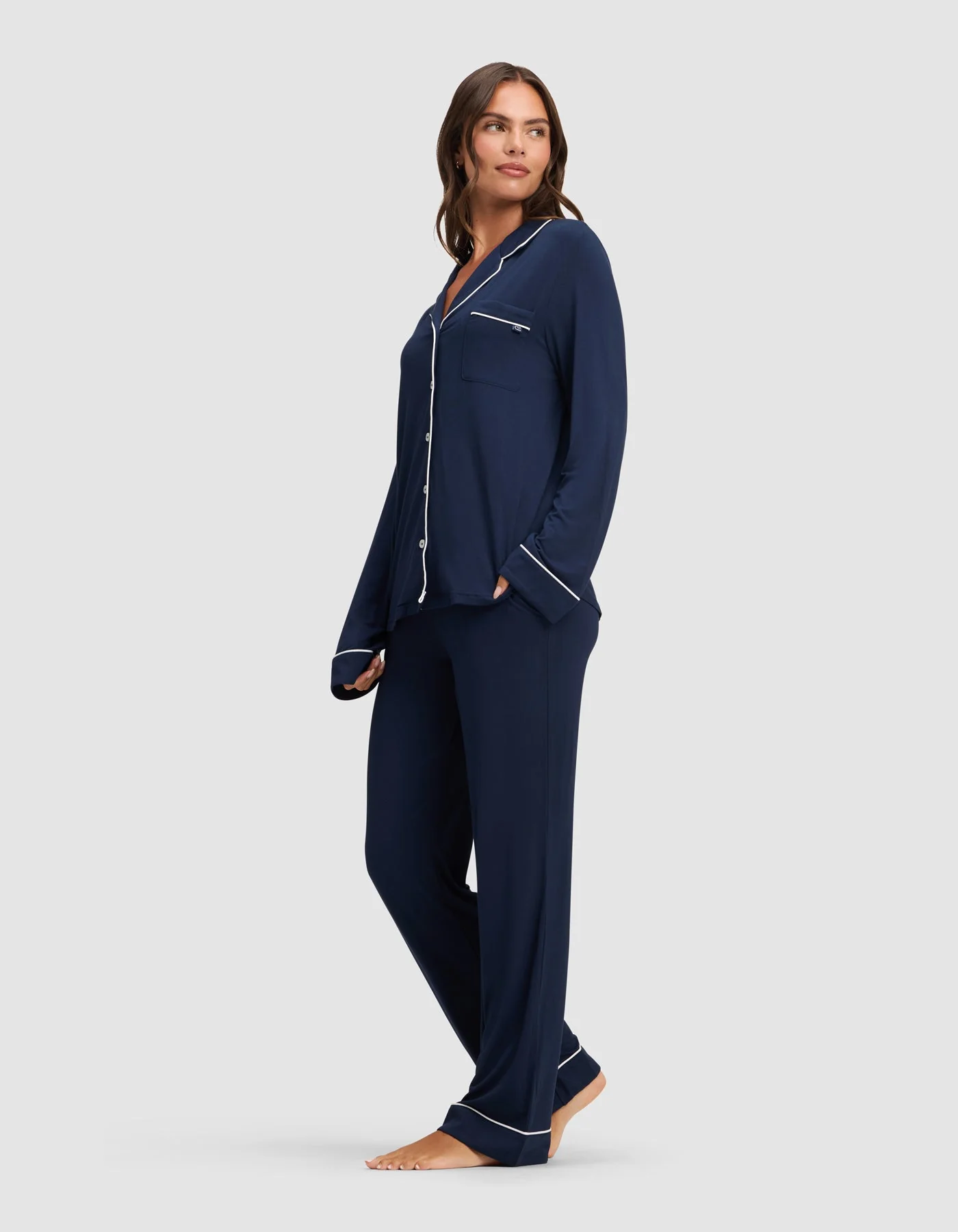 Women's Bamboo Stretch-Knit Long Sleeve Pajama Set TALL - Image 16