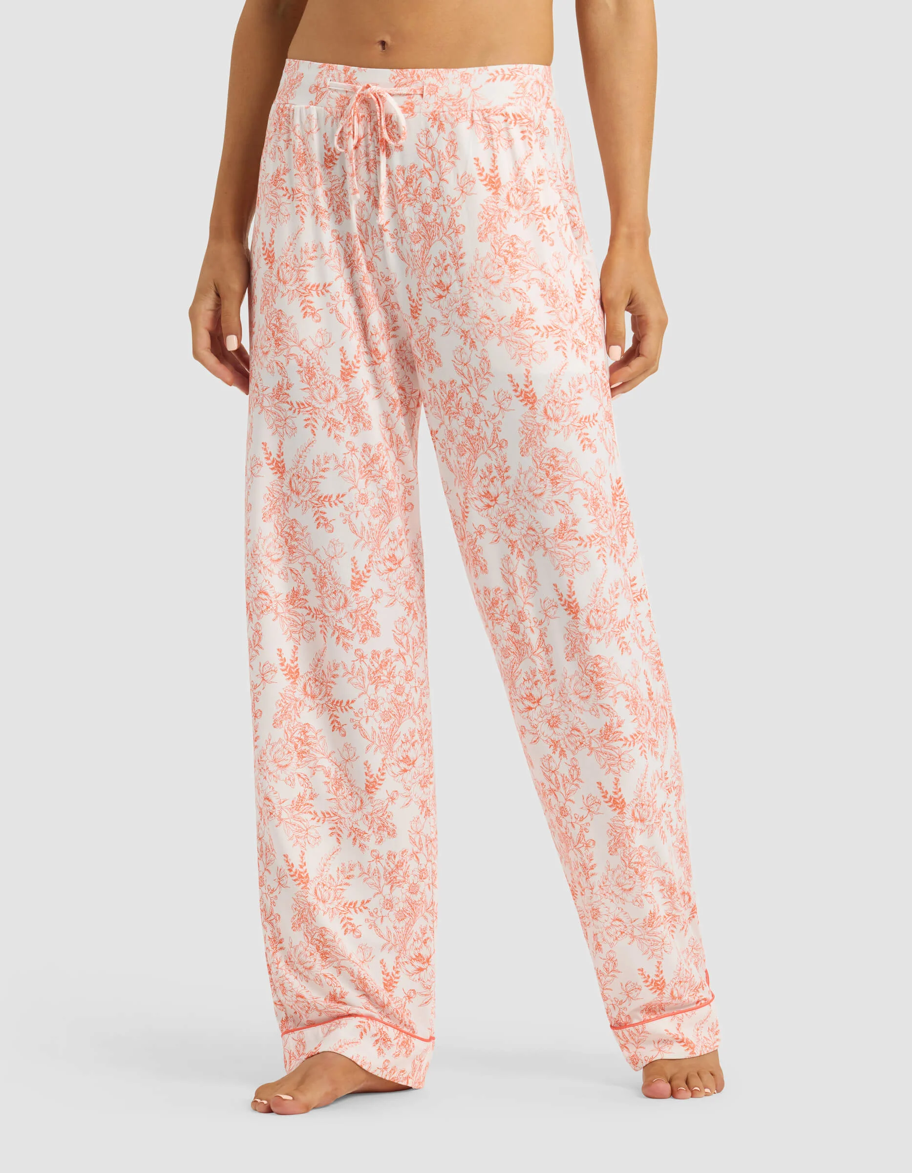 Women's Bamboo Stretch-Knit Short Sleeve & Pant Pajama Set - Image 79
